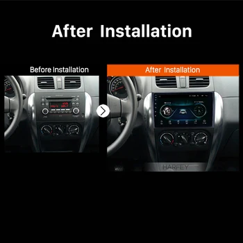 Harfey Android 10.0 API 29 automašīnas Radio 2006-2012 Suzuki SX4/Fiat Sedici ar OBD2 3G auto multimedia player DVR TPMS AUX 20835
