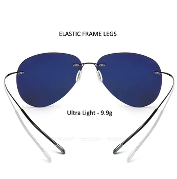 HBK 2019 Ultravieglajiem Laukumā Titāna Polarizētās Saulesbrilles, bez apmales Braukšanas Izmēģinājuma Saules Brilles Oculos De Sol UV400 Dāvanu PM0074