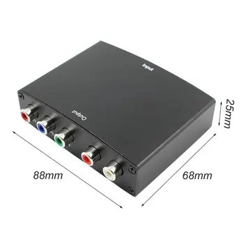 HDMI 55RCA RGB Komponentu Video YPbPr +R/L Audio Adapteri Converter 2 Kanālu LPCM HD TV HD Video Converter