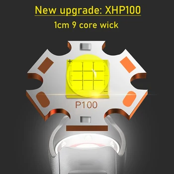 HEDELI jaunu XHP100 dubulto slēdzi taktiskais lukturītis USB lādējamu teleskopiskie gaismas waterpoor medību self defense lāpu gaismas