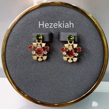 Hezekiah Ziedu auskari augstas kvalitātes Aristokrātisks temperaments dāmas auskari Balli puses auskari Modes karstā zīmols