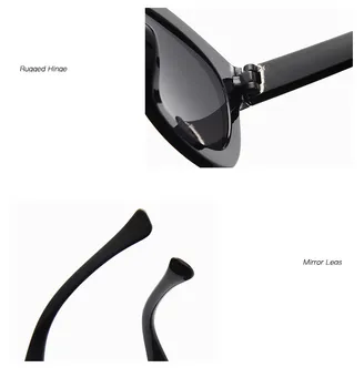 Higodoy Modes Lielgabarīta Sieviešu Saulesbrilles Zīmola Dizainere Spoguļa Plastmasas Slīpums Luksusa, Saules Brilles Sieviešu Toņos UV400 Oculos