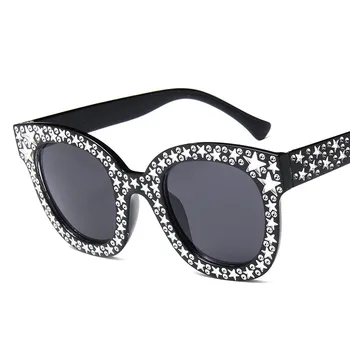 Higodoy Modes Lielgabarīta Sieviešu Saulesbrilles Zīmola Dizainere Spoguļa Plastmasas Slīpums Luksusa, Saules Brilles Sieviešu Toņos UV400 Oculos