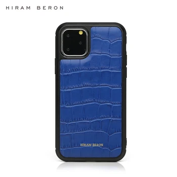 Hiram Beron personalizētu pasūtījuma Zilā reljefs krokodila ādas kartes gadījumā ar iphone 11 12 Pro Gadījumā noteikti dāvanu dropship