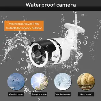 Hiseeu FHY Bezvadu WiFi Āra IP Kameras 1MP/2MP 1080P Ūdensizturīgs divvirzienu Audio Bullet Cam Iekštelpu Āra Videonovērošanas