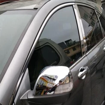 Honda CRV CR-V 2007 2008 2009 2010 2011 ABS Chrome Atpakaļskata spoguļa vāciņš melns Atpakaļ uz Augšu spoguļa rāmja aizsargs piederumi