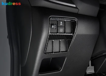 Honda CRV CR-V 2017 2018 2019 ABS Koksnes Graudu Auto Lukturu Slēdzi Paneļa Rāmja Vāks Uzlīmes Dizains Interjera Aksesuāri