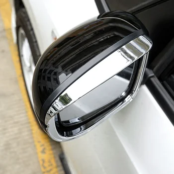 Honda FIT DŽEZA-2018 ABS Chrome Auto atpakaļskata spogulī, bloķēt lietus uzacu rāmja vāks melns auto stils aksesuāri 2gab