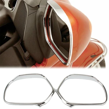 Honda GL1800 Goldwing 2011-2017 Motociklu Spoguļi, Melns, Apdare, Rāmis Atpakaļskata Segtu Chrome Ring Piederumi