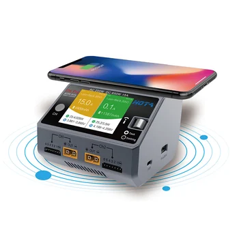 HOTA D6 Pro Smart Lādētāju AC200W DC650W 15.A par Lipo LiIon NiMH Akumulatoru ar iPhone Samsung Bezvadu lādēšana