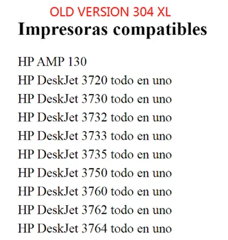 HP PRINTERI TINTES HP 304 VECO VERSIJU Atjaunotas HP 304 HP Deskjet 3720, 3730, 3732, 3733, 3735, 3750, 3755 Printeri