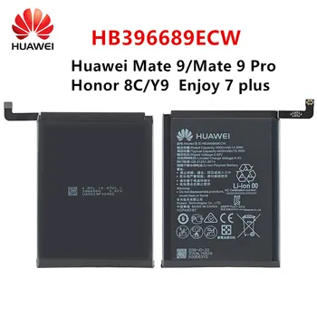 Hua Wei Oriģinālā HB396689ECW 4000mAh Akumulators Priekš Huawei Palīgs 9 Mate9 Pro Godu 8.C Y9 2018 Versija Baudīt 7 plus Baterijas