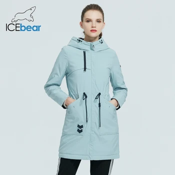 ICEbear 2020 jaunu gadījuma mētelis pretvēja siltā pavasara jaka augstas kvalitātes kapuci modes sieviešu parkas GWC20115D