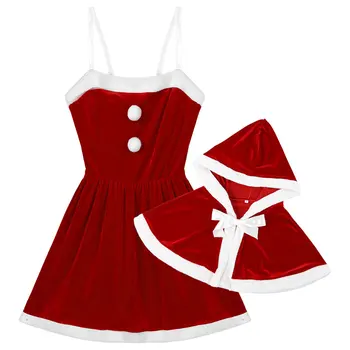 Iiniim Sieviešu Pieaugušo Ziemas Ziemassvētku Drēbes Ziemeļbrieža Kostīms Tērpiem Puse uzposties Tueb Top Kleita Kapuci Cape 2020 Jaunas