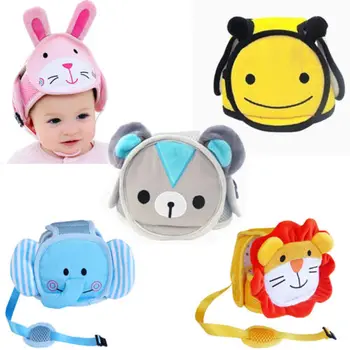 Infant Baby Toddler Drošības Galvas Aizsardzība Ķiveres Cepures Beanies Bērniem Regulējams Mīksts Headguard Cepures Cepurītes Uz Kājām Lien