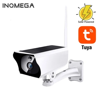 INQMEGA SMART Saules Powered WiFi IP Kameras 1080P Tuya Āra IP65 Uzlāde, Akumulatora Bezvadu Novērošanas Kameras PIR 35232