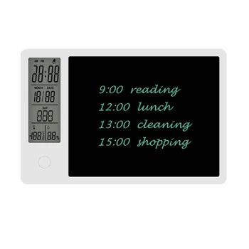 Ir 2021. Jaunu 10 Collu Pulkstenis Kalendārs LCD Rakstiski Tabletes Elektronisko Digitālo Grafisko Zīmējumu Laika Pad Temperatūra Mitrums Displejs