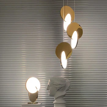 Ir 2021. Modernu LED Pendant Lampas, Hroma / Zelta Guļamistaba Mākslas Dekoru Karājas Gaismas, Bezmaksas Piegāde Winfordo Apgaismojums 10969