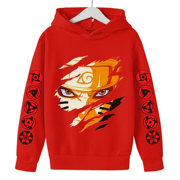 Ir 2021. Modes Anime Naruto Hoodies Japāna Harajuku Streetwear Kakashi Džemperi Sporta Krekls Bērniem Drēbes Pavasara Hip Hop Hoodies 26212