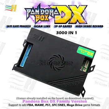 Ir 2021. Pandora Box DX 3000 1 ģimenes versiju Var Saglabāt spēles progresu rekordu ieraksts ir 3P 4P spēle 3D, mortal kombat, tekken