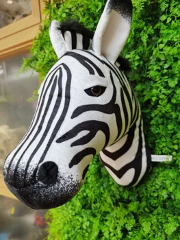 Ir 2021. Zebra vadītājs Karstā pārdošanas plīša Pildījumu dzīvniekiem, mājas sienu apdare rotaļlietas