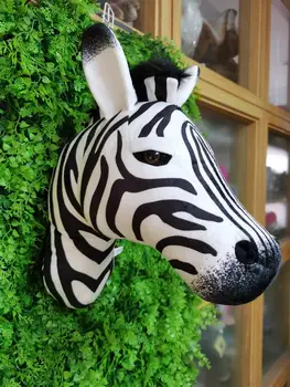 Ir 2021. Zebra vadītājs Karstā pārdošanas plīša Pildījumu dzīvniekiem, mājas sienu apdare rotaļlietas