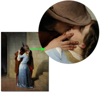 Itālija Gleznotāju Frančesko Hayez Skūpsts Il Bacio Kanvas Glezna Plakāti un Izdrukāt Sienas Mākslas Ainu, viesistaba, Mājas Dekoru Cuadro