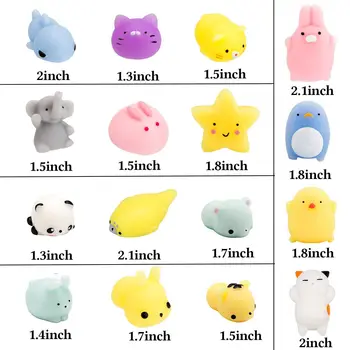 Izlases 30 Gab Cute Dzīvnieku Mochi Squishy, Kawaii Mini Soft Izspiest Rotaļlietas,Fidget Puses Rotaļlietas Bērniem Dāvanu,Stress Relief,Apdare,