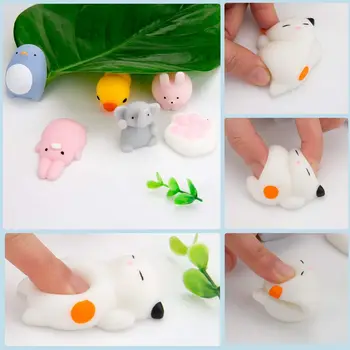 Izlases 30 Gab Cute Dzīvnieku Mochi Squishy, Kawaii Mini Soft Izspiest Rotaļlietas,Fidget Puses Rotaļlietas Bērniem Dāvanu,Stress Relief,Apdare,