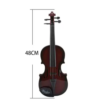 Izturīgs 48CM Brūns Apdare Agrīnās Izglītības Bērnu Vijole Studnets Akustiskā Vijole Spēlējot Studentu Bērniem Vijole Bērniem