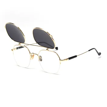 JackJad 2020. Gadam, Modes Polarizētās SteamPunk Stila Flip Up Saulesbrilles Metāla Atvāžamais Zīmola Dizaina Saules Brilles Oculos De Sol S32010