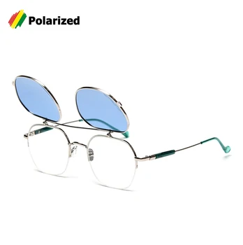 JackJad 2020. Gadam, Modes Polarizētās SteamPunk Stila Flip Up Saulesbrilles Metāla Atvāžamais Zīmola Dizaina Saules Brilles Oculos De Sol S32010