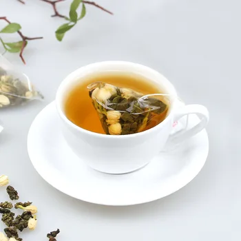 Jasmīnu zaļā tēja 150g / maiss trīsstūris soma Jasmīnu tēja zaļā tēja maisiņā aukstā bubble tea 