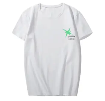 Jaunas ielidošanas txt sapnis nodaļa burvju vienkāršu logo druka t kreklu kpop unisex o apkakli, īsām piedurknēm t-krekls 5 krāsas