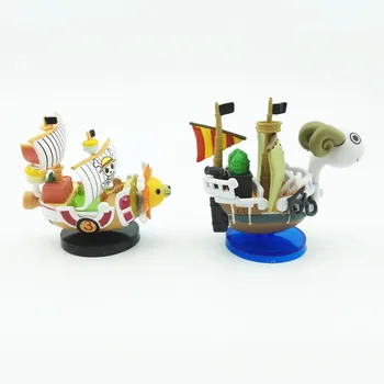 Jauno Japānas VIENS GABALS Karikatūra Kuģa Modelis PVC Zivju Tvertnes Laivu Rotājumu Priecīgus Saulains Jūras Kuģa Rīcības Attēls Akvāriju dekoratīvās Apdares