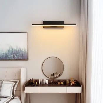 Jauns LED sienas apgaismojuma personības guļamistabas gultas lampa Ziemeļvalstu mūsdienu minimālisma radošo kāpņu eju dzīvojamā istaba grozās sienas lampas 21459