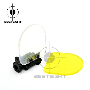 Jaunu Airsoft Red Dot Sight Darbības Joma Riflescope Pārredzamu Bruņu Objektīva Aizsargs Locīšanas Par 551 552 553 556 557 558