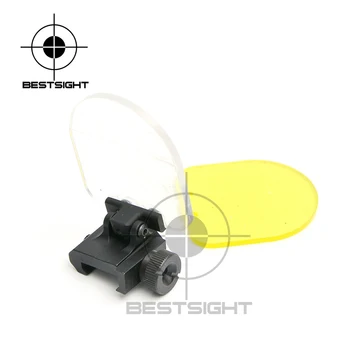 Jaunu Airsoft Red Dot Sight Darbības Joma Riflescope Pārredzamu Bruņu Objektīva Aizsargs Locīšanas Par 551 552 553 556 557 558