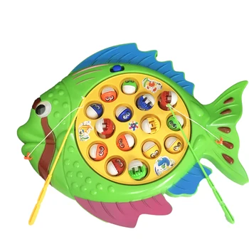 Jaunu Elektrisko Mūzikas Rotējošo Zvejas Rotaļlietas Bērniem Valdes Spēlēt, Zivju Spēle Magnētisko Zivju Āra Sporta Izglītības Rotaļlietas Zēniem Meitenēm