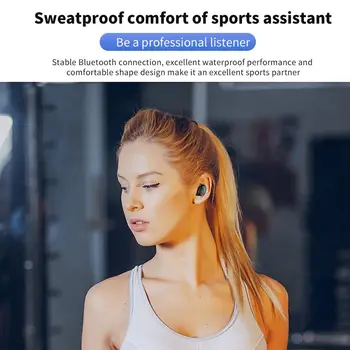 Jaunu G5S TWS Bezvadu austiņas Bluetooth5.0 austiņas HiFi IPX5 Ūdensizturīgs earbuds Touch Kontroli Austiņas sports&spēli 47761