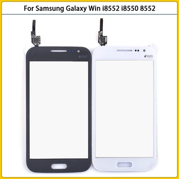 Jaunu i8552 Touch Screen Samsung Galaxy Win GT-i8552 GT-i8550 i8550 8552 Touch Panel Digitizer Sensors LCD Priekšējā Stikla 10pcs