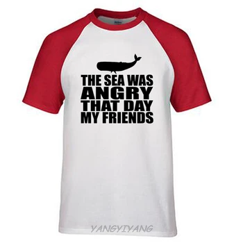 Jaunu Seinfeld T-krekls--Jūra Bija Dusmīgs, Ka Dienā - Kokvilnas T-Krekls,Ērts un Mīksts Klasisko Balto Tee ar Unikālu Dizainu