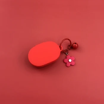 Jaunu Ziedu Keychain Austiņas Gadījumā Āķis Xiaomi Redmi AirDots Lietu Vāku Bezvadu Bluetooth Austiņas Gadījumos, Mīksta Gadījumā