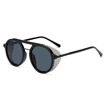 JAUNĀ ZĪMOLA DIZAINA Steampunk Modes Saulesbrilles Sieviešu, Vīriešu Kārtas Ieplests UV400 Toņos Briļļu Oculos de sol