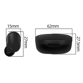 Jaunās Bluetooth Austiņas E6S Bezvadu Austiņas LED TWS ar Mikrofonu Austiņas Ūdensizturīgs Trokšņu slāpēšanas Austiņām Earbuds