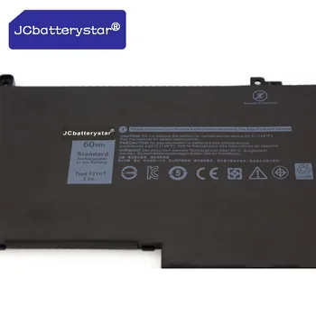 JCbatterystar New Augstas Kvalitātes F3YGT Klēpjdators Akumulators priekš Dell Latitude 12 7000 E7280 E7290 E7380 E7390 E7480 E7490 2X39G 60WH
