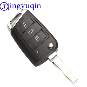 Jingyuqin 3B UZDOT 433MHZ ID48 Auto Atslēgu VW / VOLKSWAGEN Golf 7 MK7 Touran Polo Tiguan bez Keyless-go