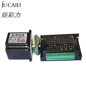 Jucaili printeri stepper motors ar vadītāja HYQD60-4200 par xp600 galvu Allwin Xuli Eco solvent printeri papīra barošanas mehānisko