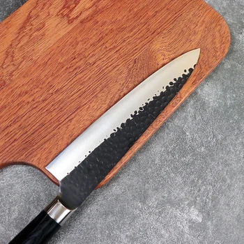 Junsheng 8 collu 4Cr13 nerūsējošā tērauda šefpavāra nazis ebony rīkoties ar rietumu nazis Japāņu ēdienu gatavošanas nazi