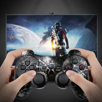 K ISHAKO Bezvadu Dubultā Šoka Gamepad Playstation 3 Remote Sixaxis PS3 dualshock Kontrolieris pubg spēļu kontrolieris